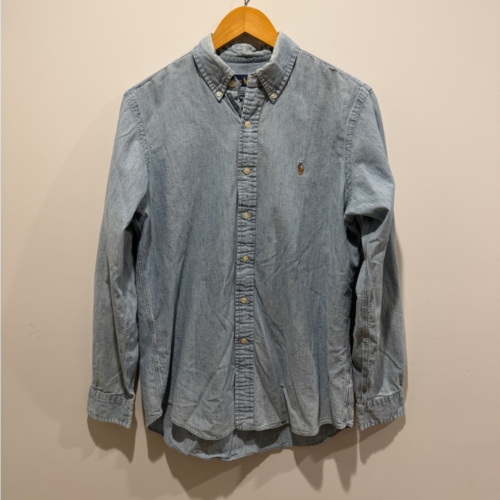 Ralph Lauren Vintage Light Blue Casual Button Down Shirt